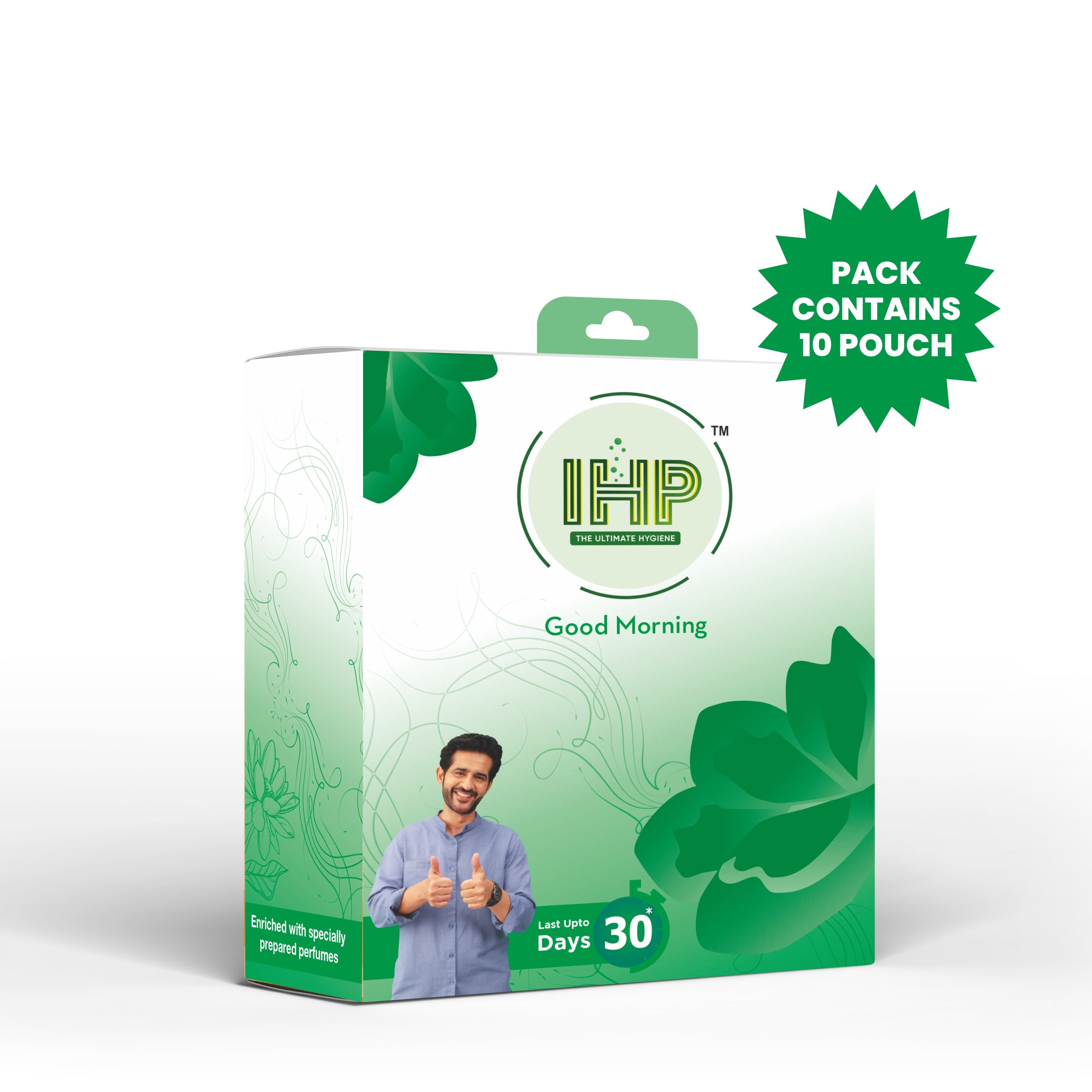 IHP GEL POUCH POCKET FRESHENER GOOD MORNING | (COMBO OF 10)